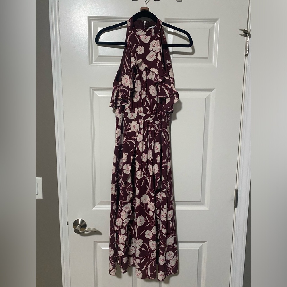 Halter Neck Floral Dress
